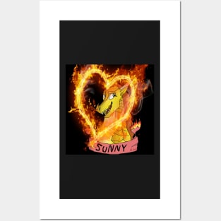 Wings of Fire Inspiration, Sunny the Dragon Posters and Art